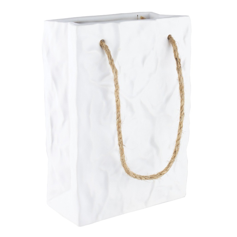 7429-06-222 – 8 Ceramic Matte White paper bag – 6/case