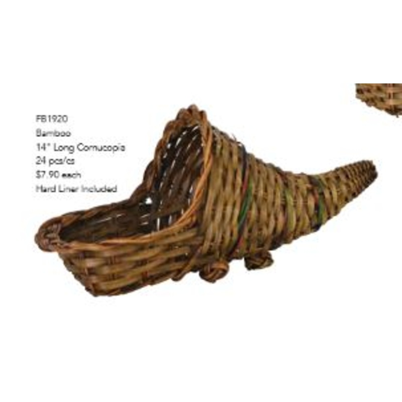 FB1920 – 14 Cornucopia w/color Design – Each