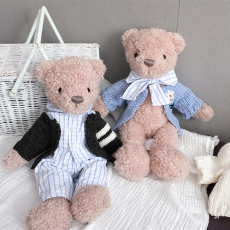 Preppy Teddy Friends (A Pair)