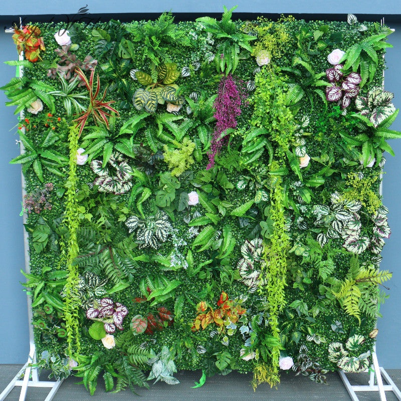 3D Cloth Plants Wall Outdoor Wedding Flower Wall Decor A5503