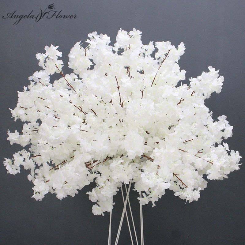 60/80/100cm White Cherry Blossom Rose Wedding Table Centerpiece Flower Ball A031 A7454