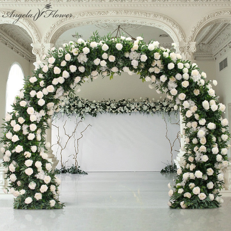 A2237 Wedding Arch Decoration Party Background Arrangement Floor Flower Props