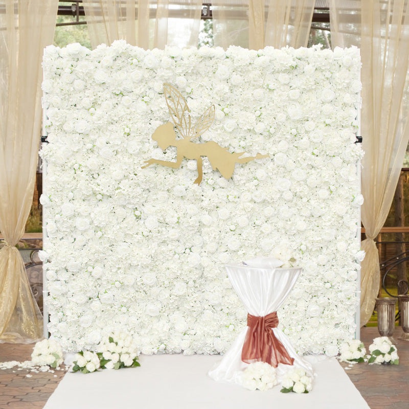 A610 A7071 A7447 White Cloth Flower Wall Wedding Decor Props