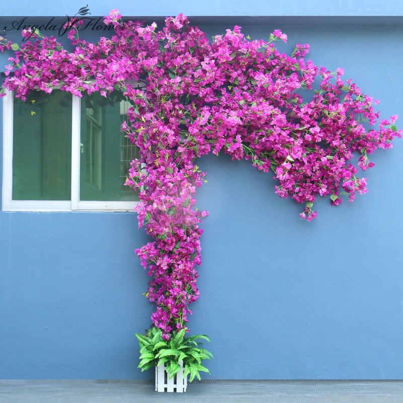 A6939 Tree Vine Bougainvillea Floral wall Outdoor Balcony Garden Plants Wall Wedding