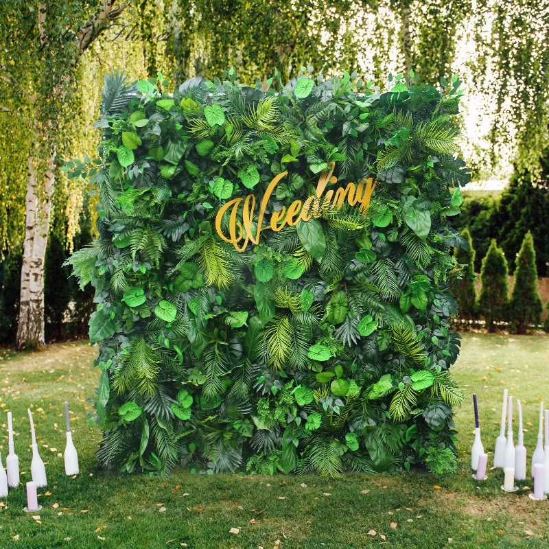 A7437 Green Plant Cloth Wall Outdoor Wedding Decor Prop