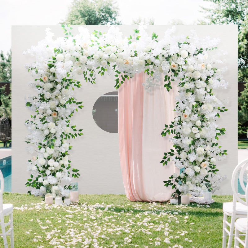 A7477 White Cherry Greenery Wedding Background Flower Arrangement Party Hanging Flower