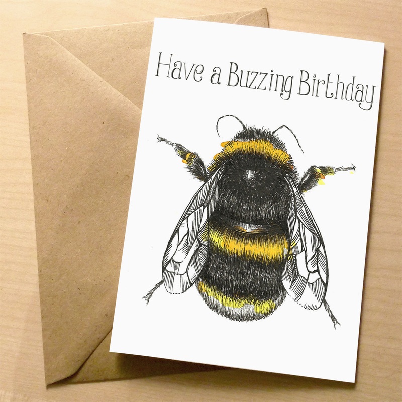 Bumblebee Birthday Greeting card