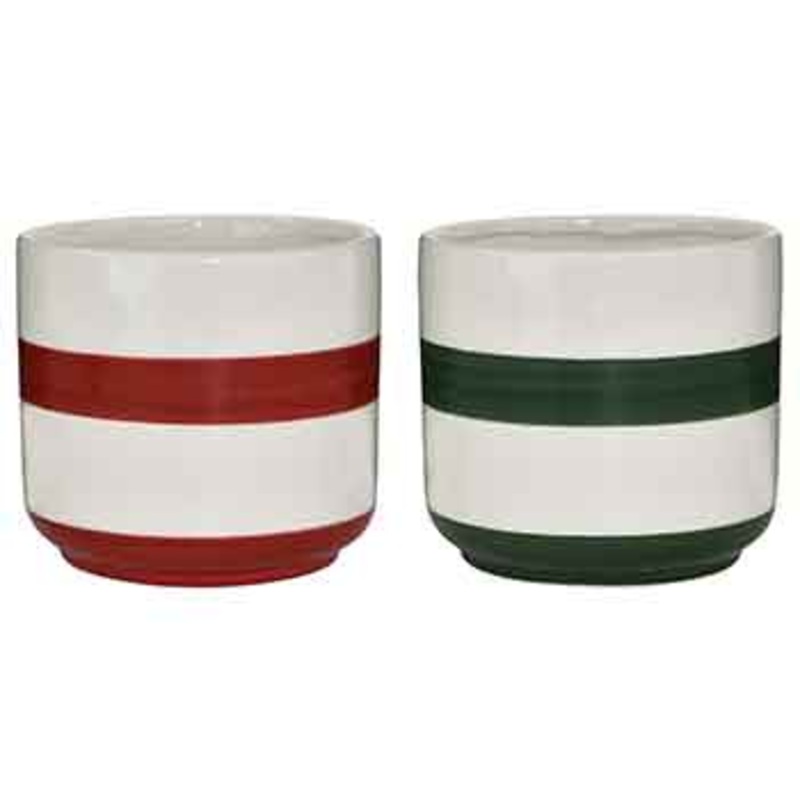 C1140 – 4.75 Round Ceramic Pot Asst. – 2/Set