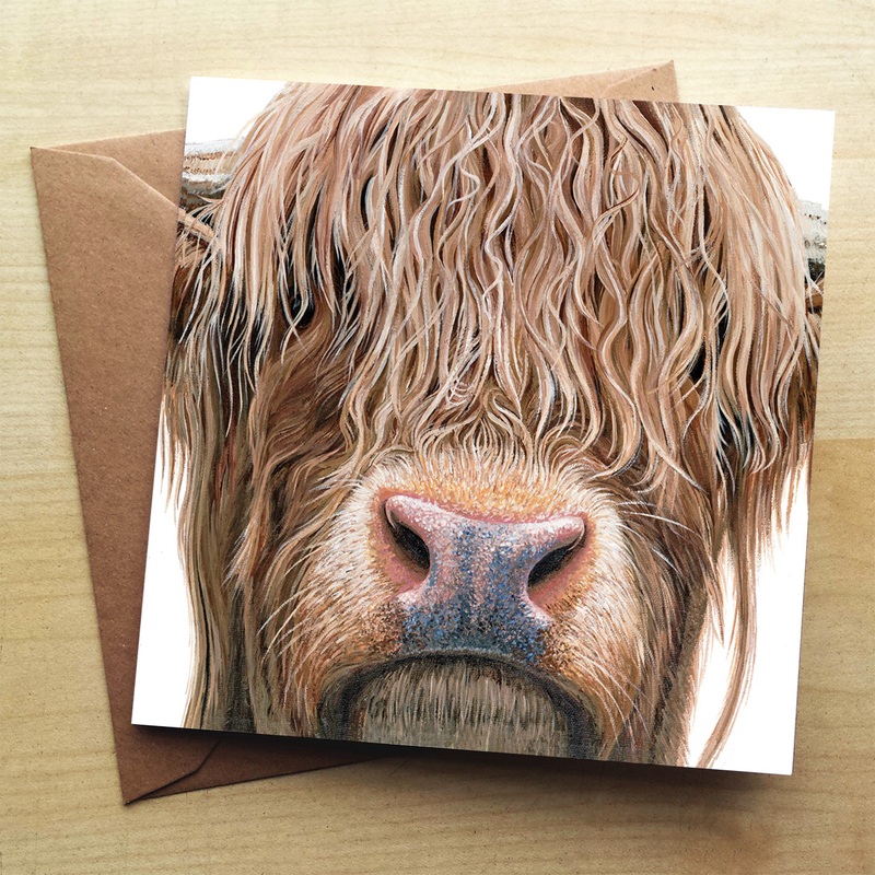 Highland Cow greeting card
