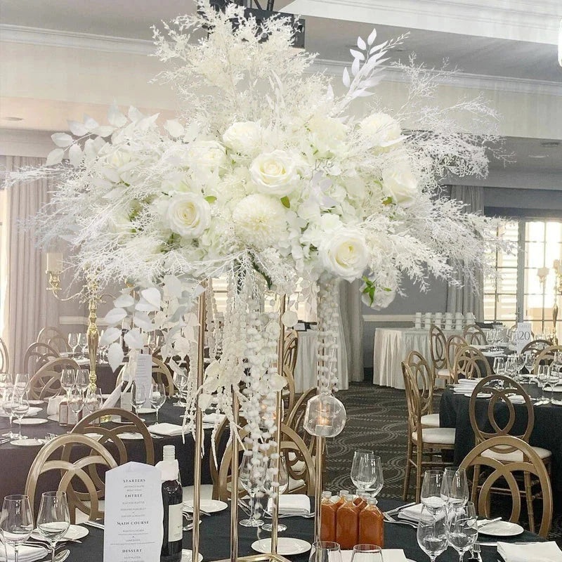 White Misty Grass Wedding Event Floral Decor A224 A7445 A7452