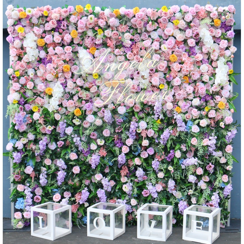 5D Colorful Flower Wall Event Party Wedding Backdrop Deco Prop A7389 A7447