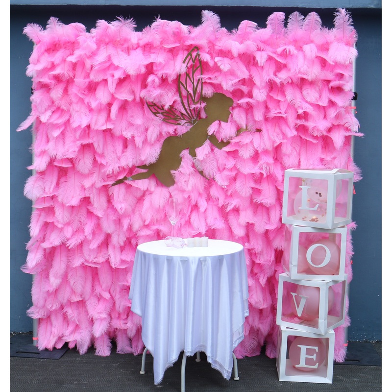 5D Pink Flower Wall Wedding Backdrop Deco Birthday Party Event Prop A138 A7422
