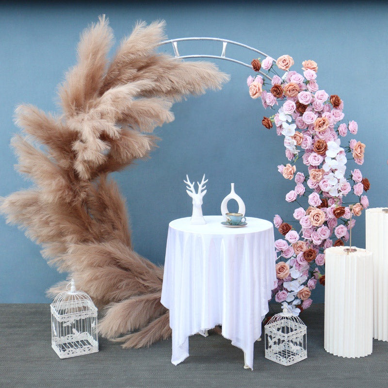 A089 A7488 Artificial Pampas Grass Flower Arrangement Decor Wedding Arch Backdrop