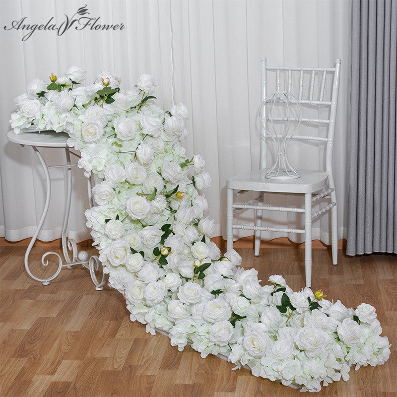 A098 A7612 A7620 Flower Ball Artificial Green Plants Flower Row Runner Wedding Backdrop Decor