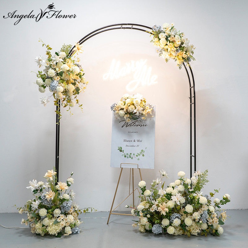 Champagne White Series Wedding Backdrop Arch Decor Props A7486