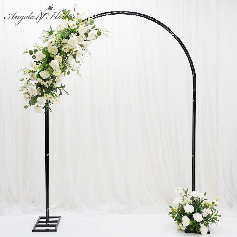 Iron Metal Semicircle Arc Arch Wedding Flower Stand  A228 A4175