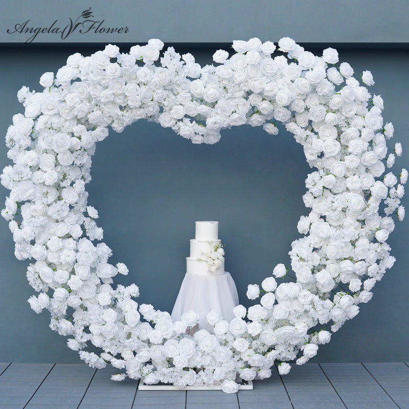Wedding Background Arch Decor White Floral Arrangement 196 A6315 A7591