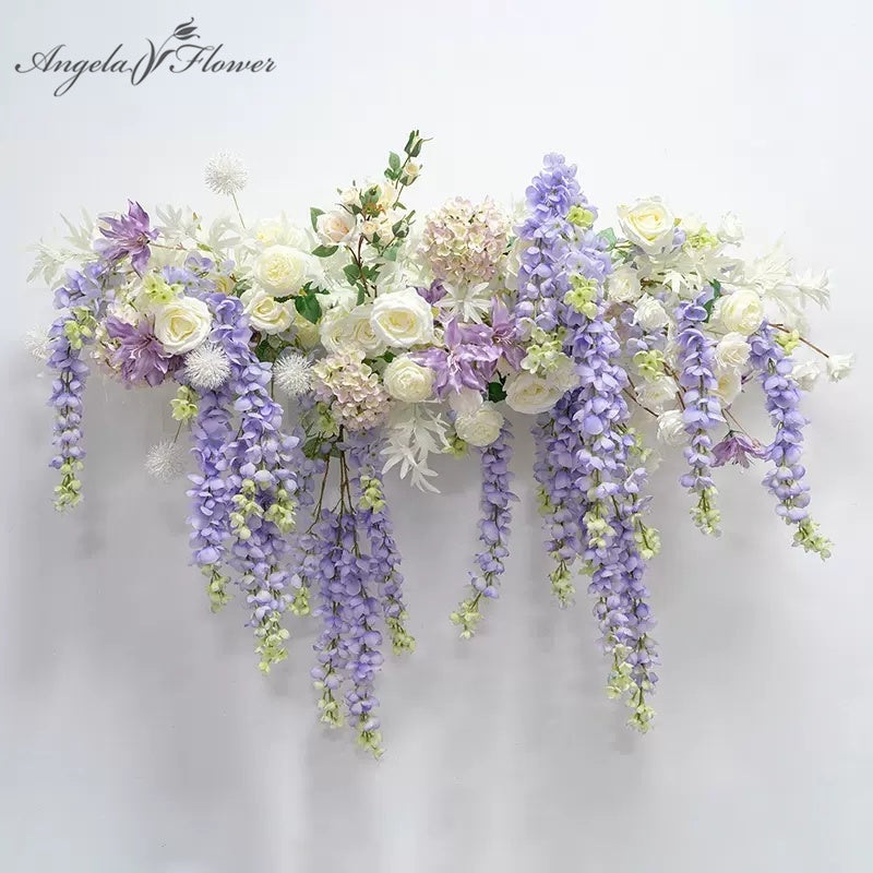 A5609 Wisteria Floral Arrangement Wedding Backdrop Arch Decor