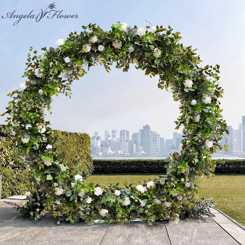 A7697 Wedding Background Greenery Floral Arrangement Decorative Frame Arch