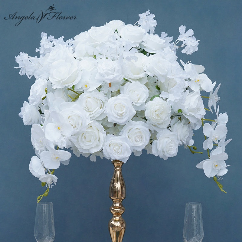 A7731 White Rose Orchid Cherry Flower Ball Event Wedding Decoration Ball