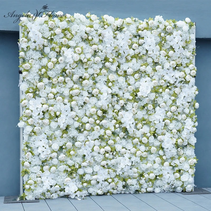 Wedding Backdrop Fabric 5D Flower Wall Arrangement A235 A7439