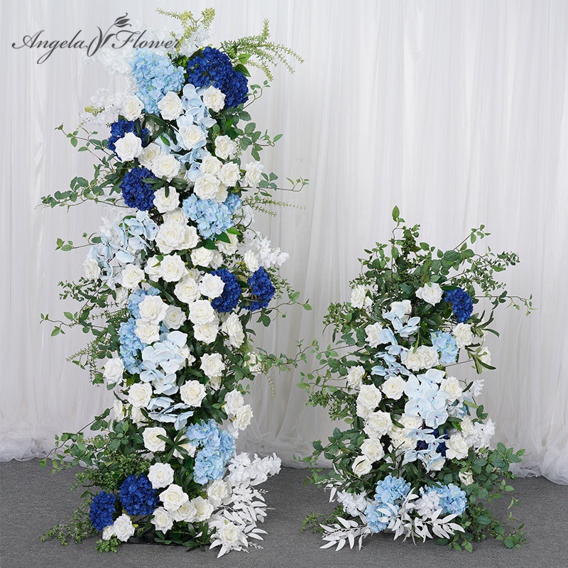 A7797 With Green Leaves Wedding Backdrop Arch KT Board Deco Floral Arrangement
