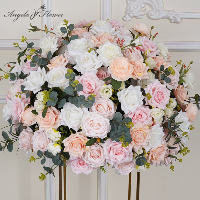 A7802 60cm 3/4 Rose Hydrangea Table Centerpieces Floral Ball