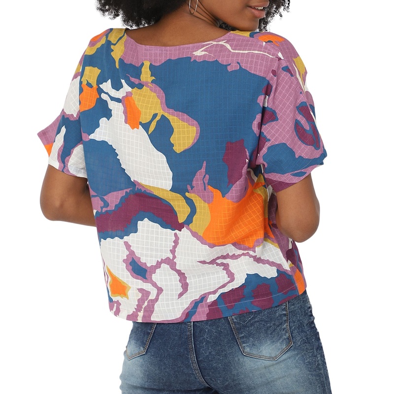 Abstract Cotton Top – Purple-Purple