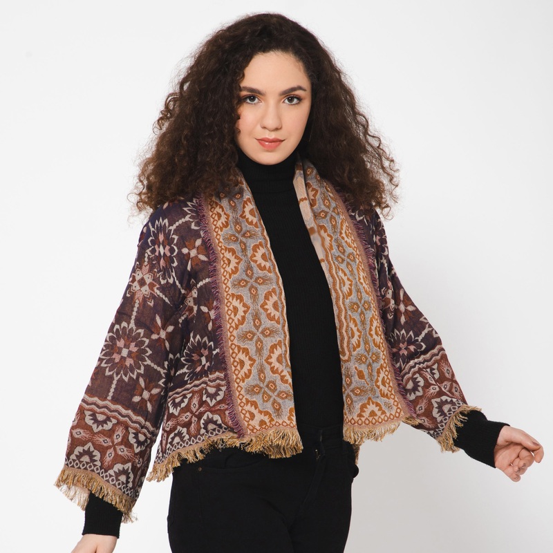 Blooming Jacquard Jacket – Mulberry