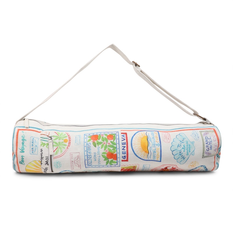 Bon Voyage Yoga Mat Bag-White Dove