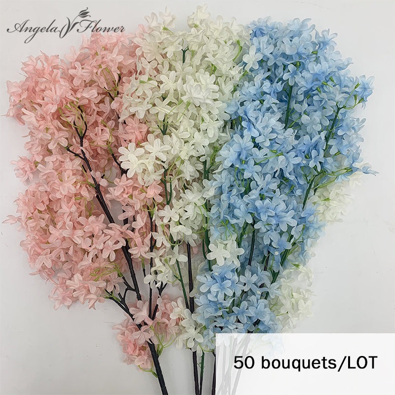 50pcs/lot 100cm Cherry Blossom Artificial Flower Home Decoration A3909
