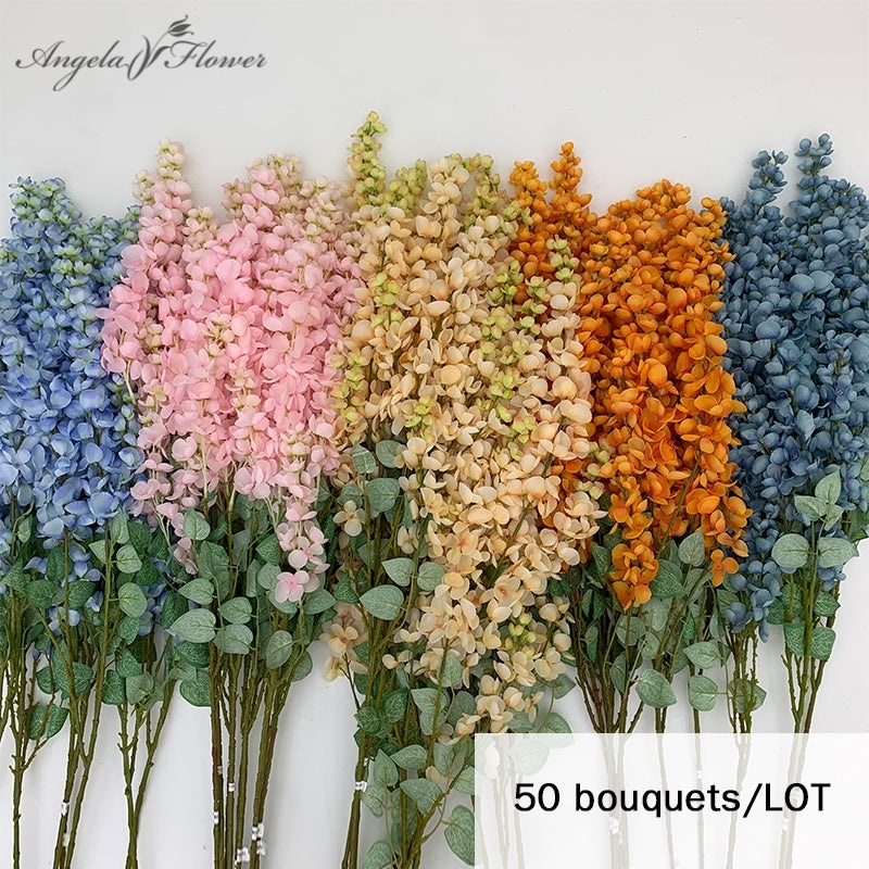 50pcs/lot Wisteria Plants Artificial Flower Wedding Floral Materials A6793