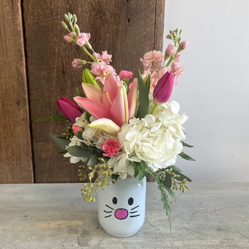 Easter Bunny Vase Arrangement-Pretty & Fancy & Exquisite