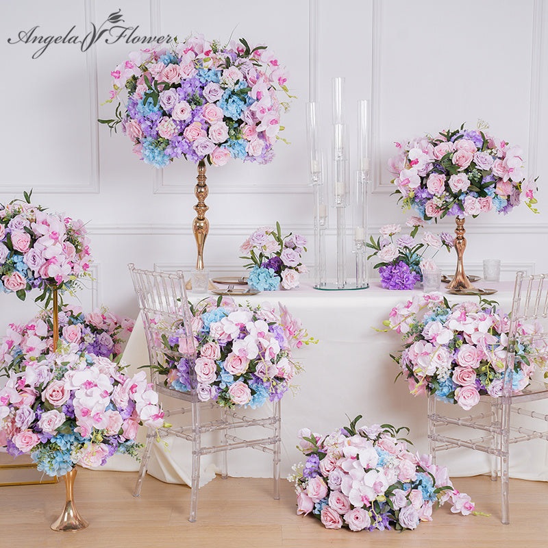 Purple Pink Series Wedding Table Centerpieces Event Party Props  A8115 A8224
