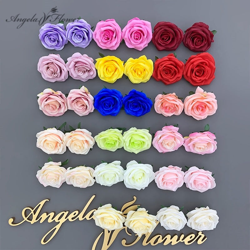 A1111 100pcs Rose Flower Head For Decoration Wedding Arrangement Floral Accessories