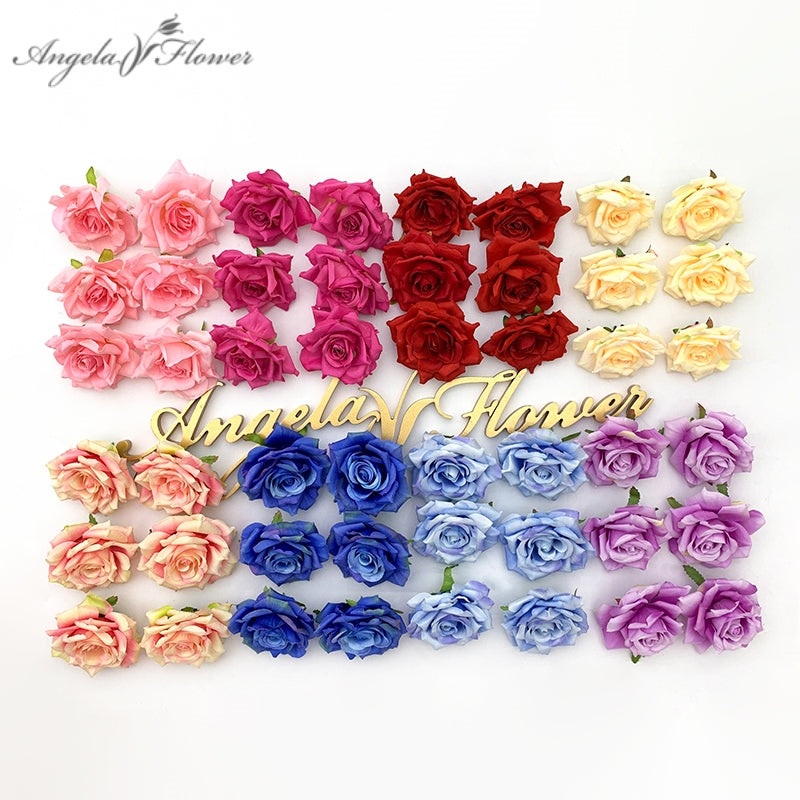 A1973 100Pcs Rose Flower Heads For Room Decoration Accessories Wedding Flower