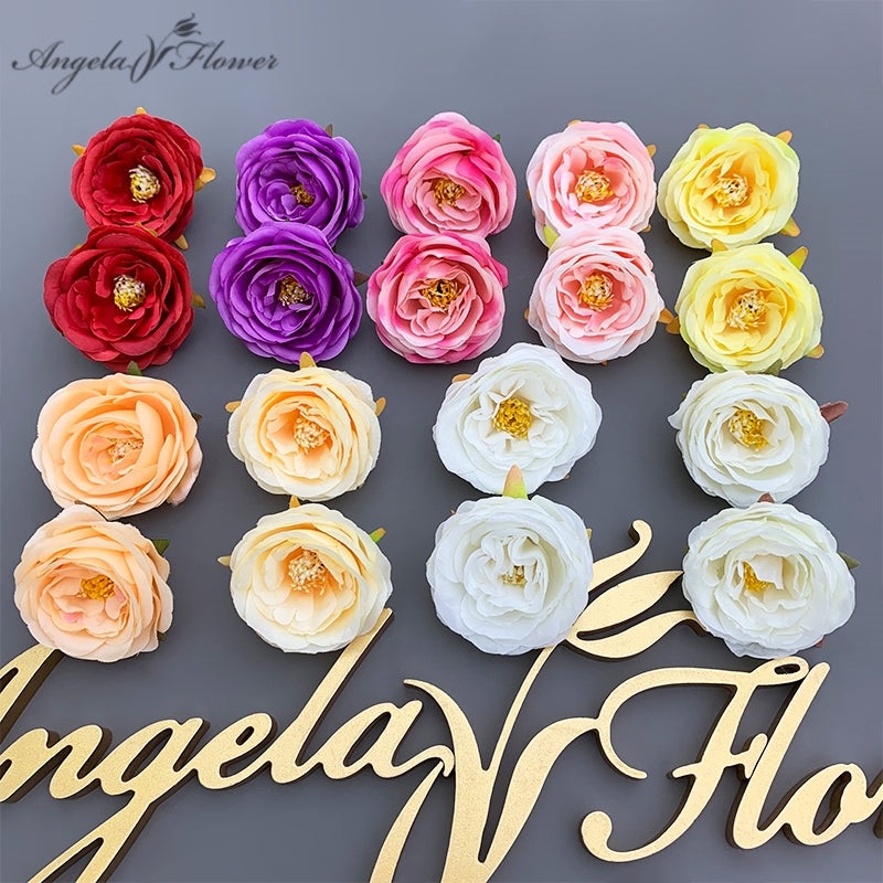 A3179 200Pcs Rose Flower Head Wedding Arrangements Floral Accessories