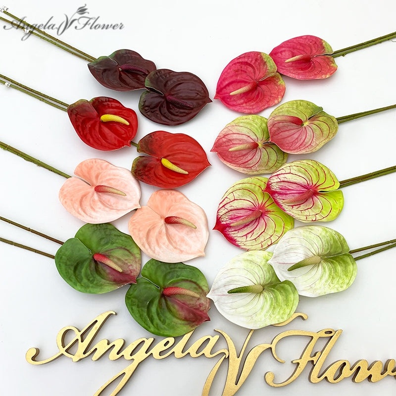 A7002 50 Pcs Anthurium For Wedding Flower Arrangements Accessories