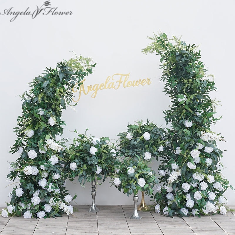 A8759 Wedding Reception Backdrop Horn Arch Decor Arrangement Floral