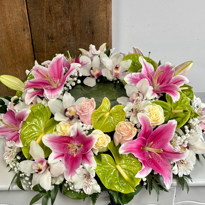 Wreath Urn Arrangement-Classic & Fancy & Deluxe & Premium