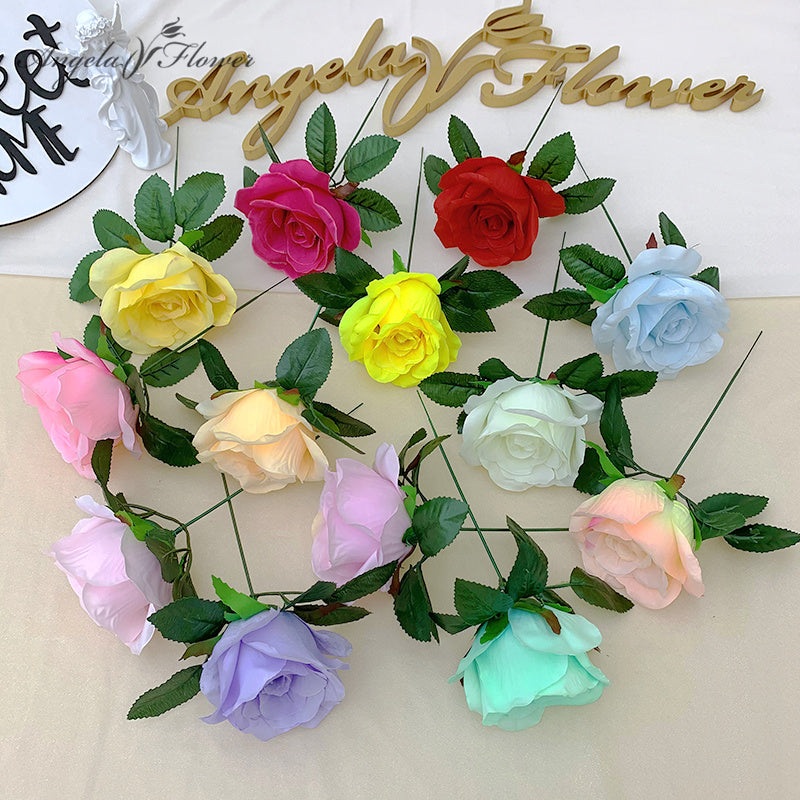 100 pieces/batch of artificial rose branches DIY wedding floral materials A4401