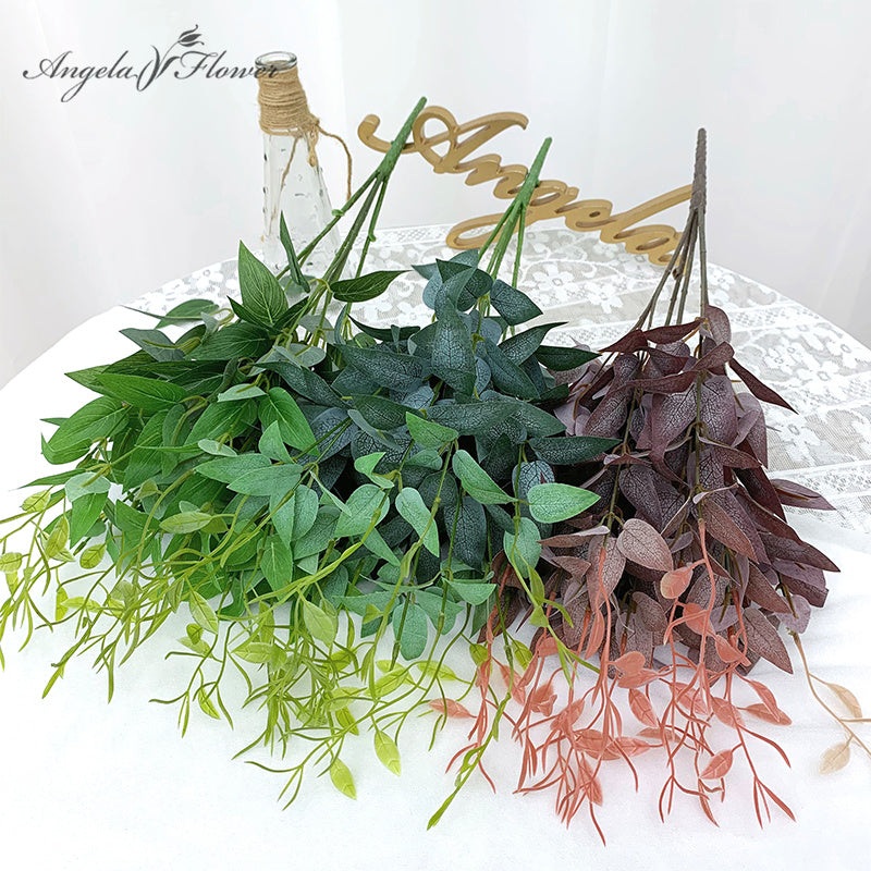 20 pieces/batch of artificial plant leaves DIY wedding floral materials A4406