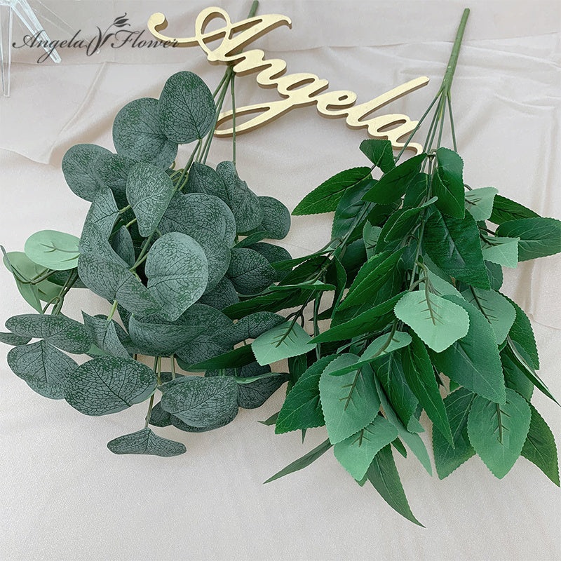 30 pieces/batch of artificial green plants DIY floral materials A8145