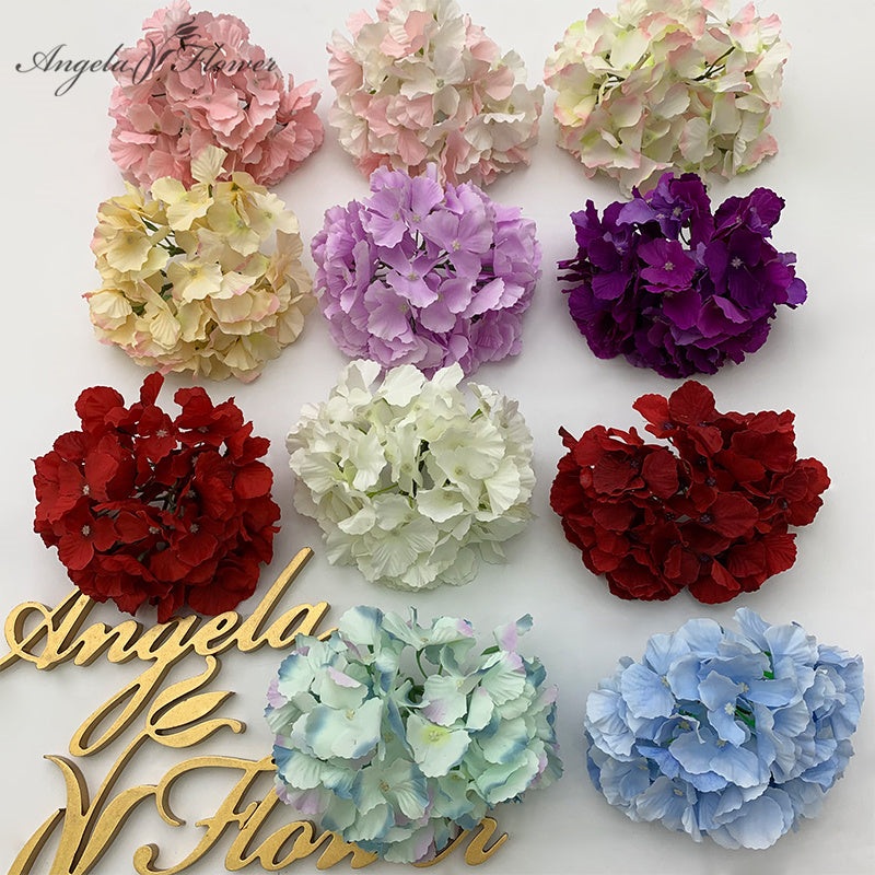 A2335 100Pcs 17cm Hydrangea Flower Head Wedding Flower Arrangement Material