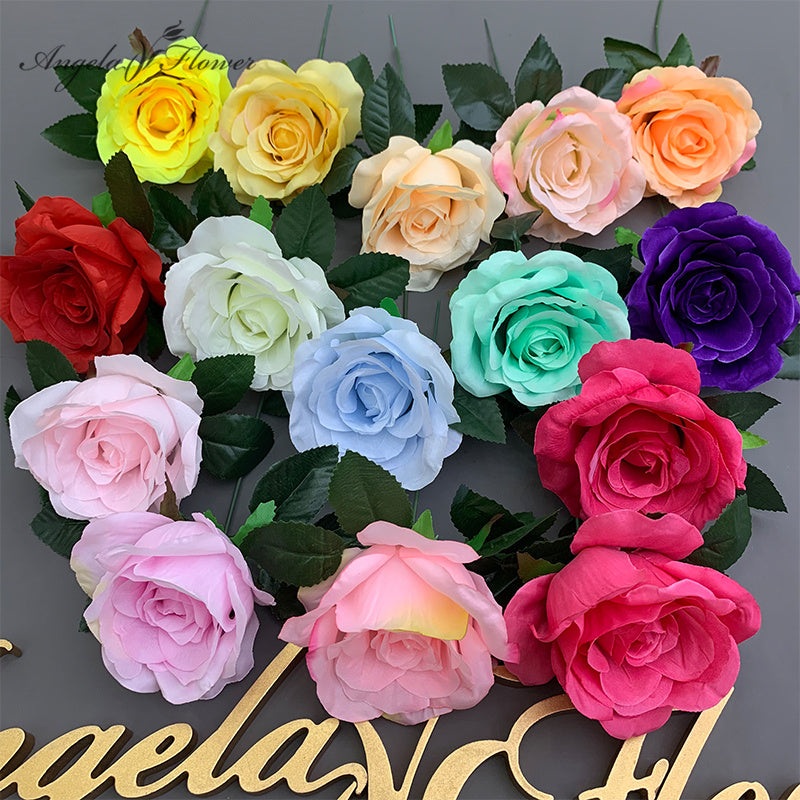 A4401 100pcs Silk Rose Fake Flowers Wedding Floral Accessories