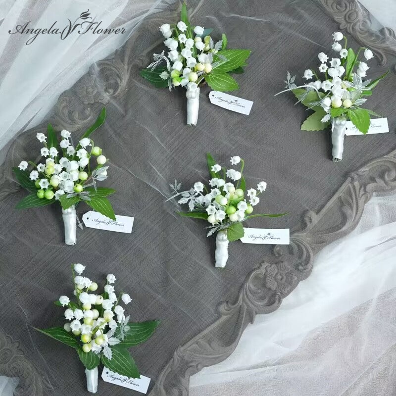 A8624 White Series Corsage Flower Bride And Groom Wedding Supplies