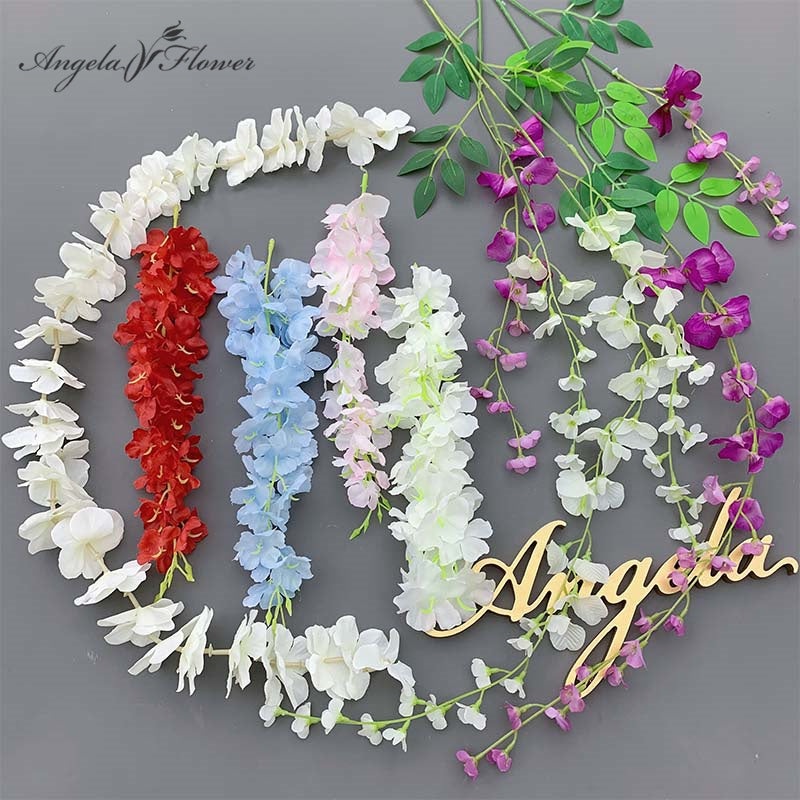 50pcs/lot Artificial Cherry Blossom Wisteria Home Wedding Floral A4313-4481