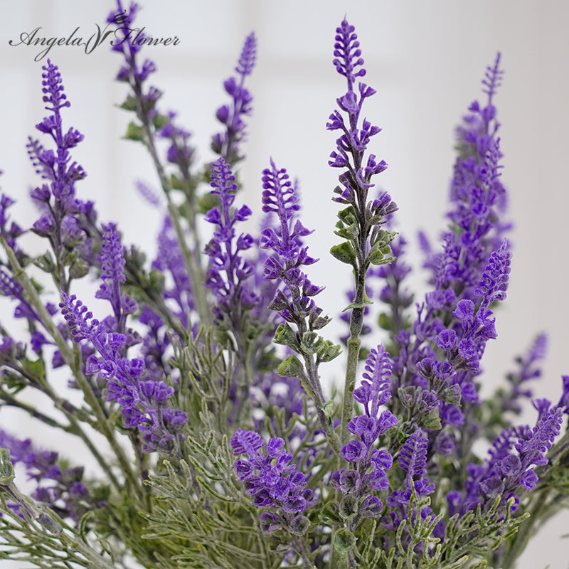 A2075 30pcs 47cm Lavender White Purple Wedding Floral Arrangement Material