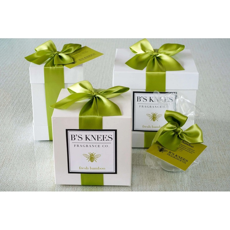 B’s Knees Fresh Bamboo Candle-One Wick & Three Wick