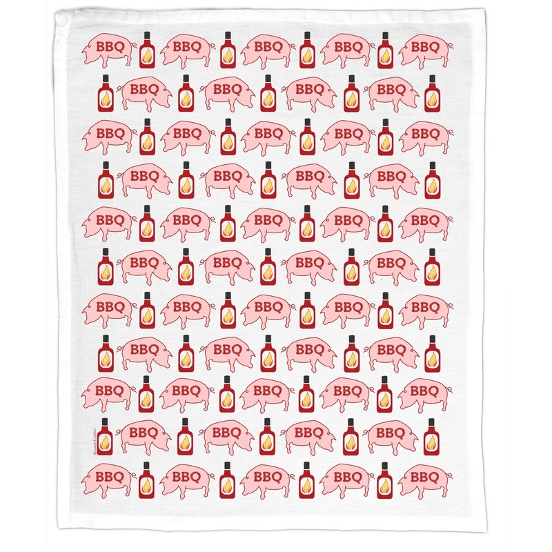 Coast & Cotton BBQ Pigs Hand Towel